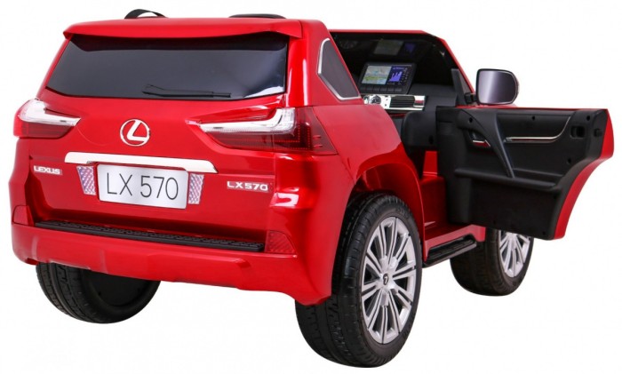 Lexus LX570 Lakierowane Autko dla 2 dzieci Czerwony SUV + Pilot-10 6986 