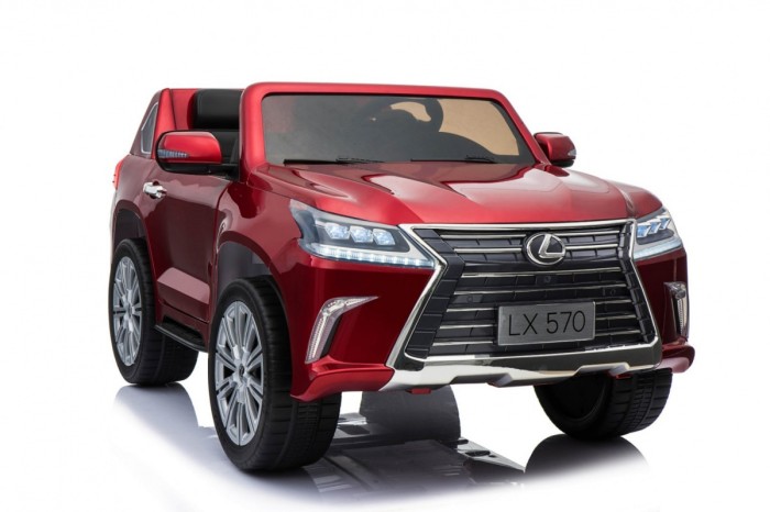 Lexus LX570 Lakierowane Autko dla 2 dzieci Czerwony SUV + Pilot-17 6986 