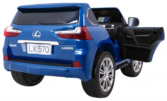 Lexus LX570 Lakierowane Autko dla 2 dzieci Niebieski  SUV + Pilot-9 6987 