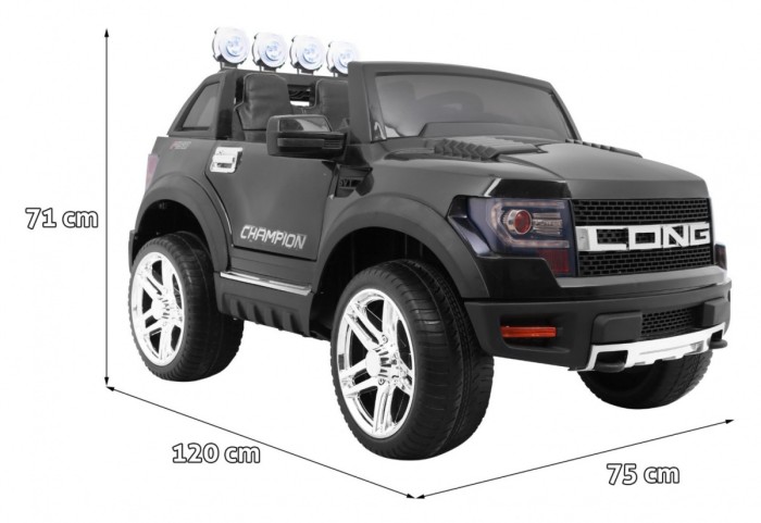 Pojazd LONG Czarny-2 6989 