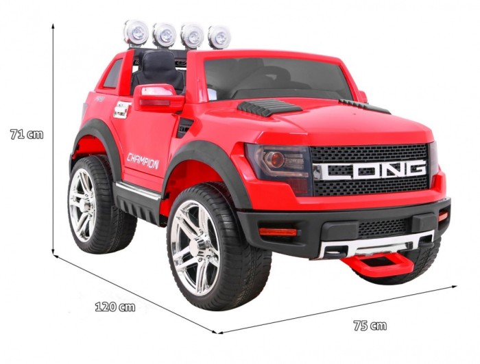 Pojazd LONG Czerwony-2 6990 