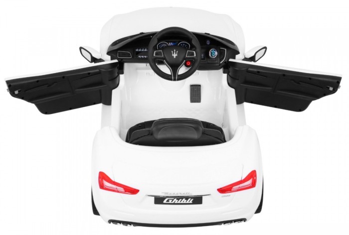 Maserati Ghibli na akumulator dla dzieci Biały + Pilot-7 6991 