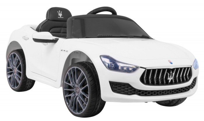 Maserati Ghibli na akumulator dla dzieci Biały + Pilot-9 6991 