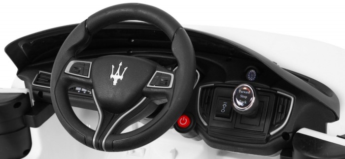 Maserati Ghibli na akumulator dla dzieci Biały + Pilot-11 6991 