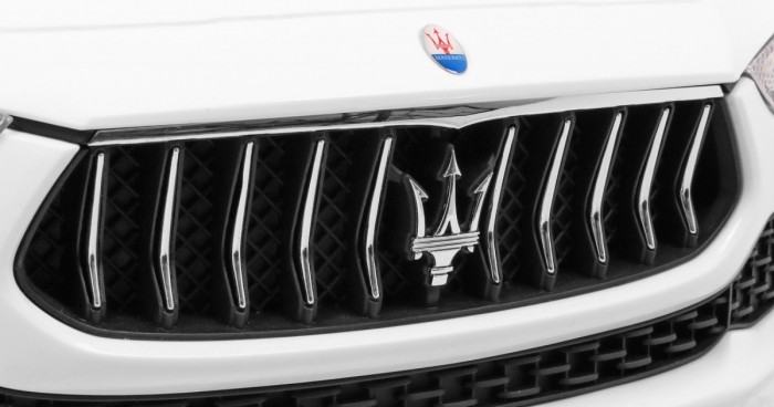 Maserati Ghibli na akumulator dla dzieci Biały + Pilot-12 6991 