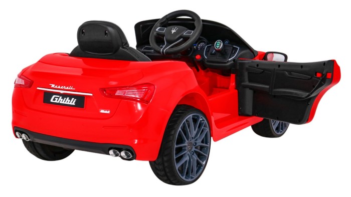 Maserati Ghibli na akumulator dla dzieci Czerwony + Pilot + Wolny Start + EVA + MP3 USB + LED-9 6992 
