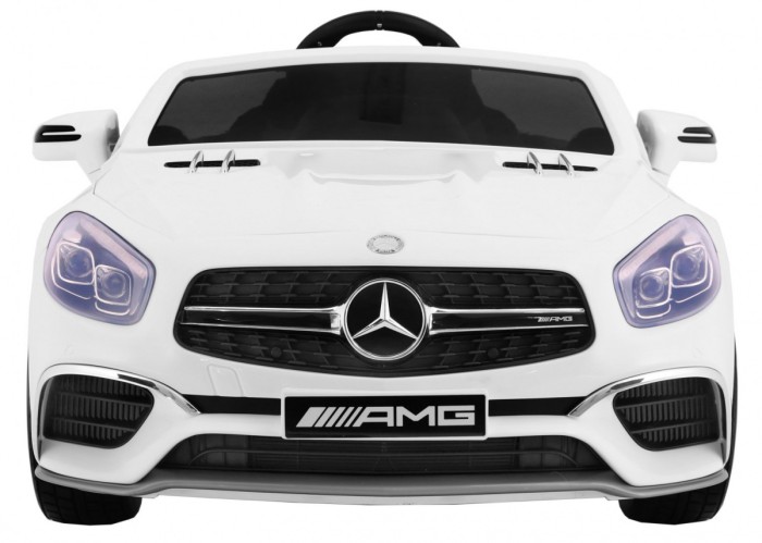 Mercedes AMG SL65 dla dzieci Biały + Pilot + Bagażnik + Regulacja siedzenia + MP3 LED + Wolny Start-2 7003 