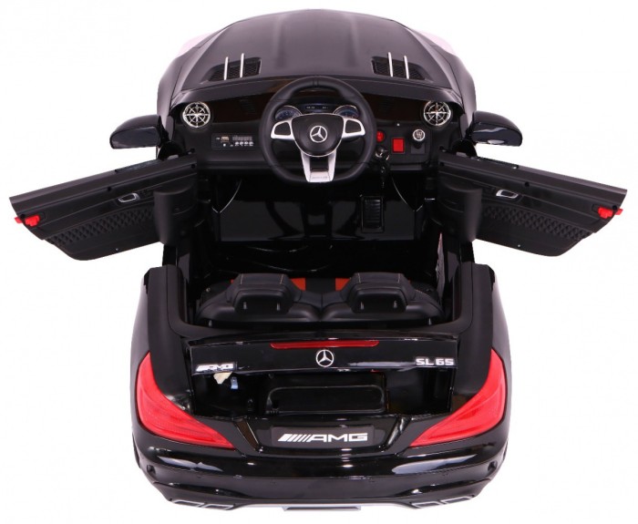 Mercedes AMG SL65 dla dzieci Czarny + Pilot + Bagażnik + Regulacja siedzenia + MP3 LED + Wolny Start-3 7004 