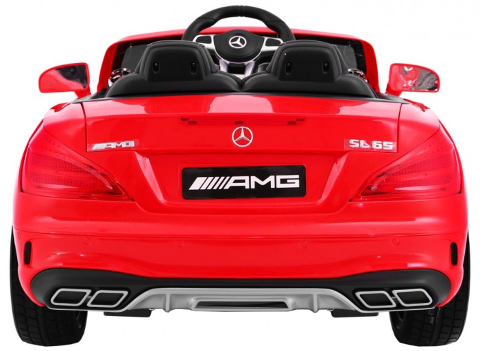 Mercedes AMG SL65 dla dzieci Czerwony + Pilot + Bagażnik + Regulacja siedzenia + MP3 LED + Wolny Start-2 7005 