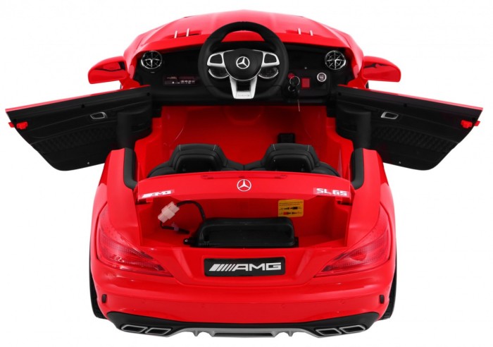Mercedes AMG SL65 dla dzieci Czerwony + Pilot + Bagażnik + Regulacja siedzenia + MP3 LED + Wolny Start-3 7005 