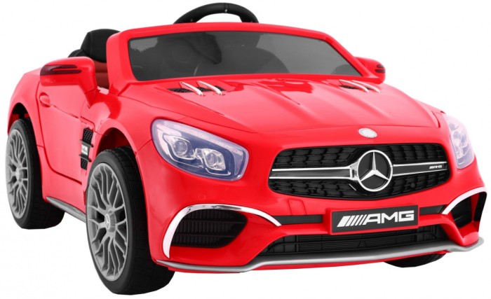 Mercedes AMG SL65 dla dzieci Czerwony + Pilot + Bagażnik + Regulacja siedzenia + MP3 LED + Wolny Start-7 7005 