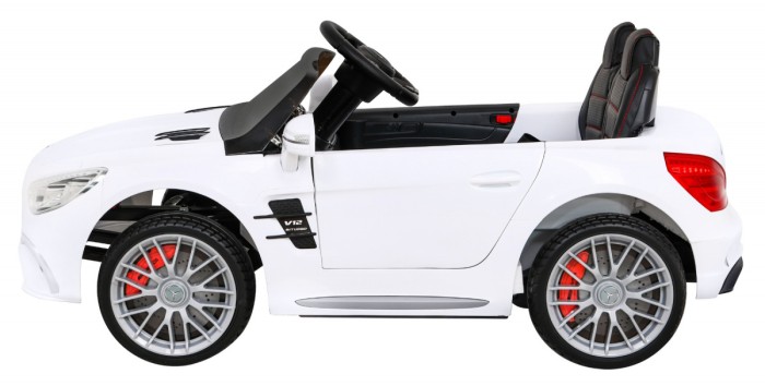 Mercedes Benz AMG SL65 S elektryczny dla dzieci Biały + Pilot-4 7011 