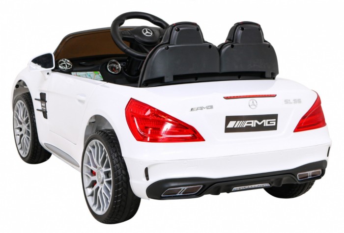 Mercedes Benz AMG SL65 S elektryczny dla dzieci Biały + Pilot-5 7011 