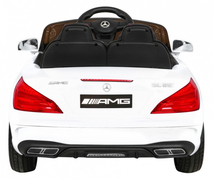 Mercedes Benz AMG SL65 S elektryczny dla dzieci Biały + Pilot-6 7011 