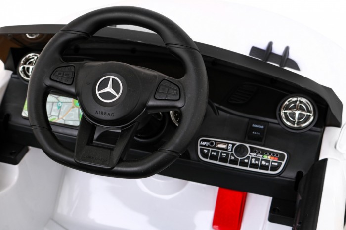 Mercedes Benz AMG SL65 S elektryczny dla dzieci Biały + Pilot-8 7011 