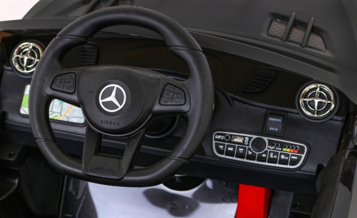 Mercedes Benz AMG SL65 S elektryczny dla dzieci Czarny + Pilot + Audio LED + Ekoskóra + EVA + Wolny Start-7 7012 