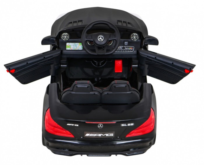 Mercedes Benz AMG SL65 S elektryczny dla dzieci Czarny + Pilot + Audio LED + Ekoskóra + EVA + Wolny Start-8 7012 