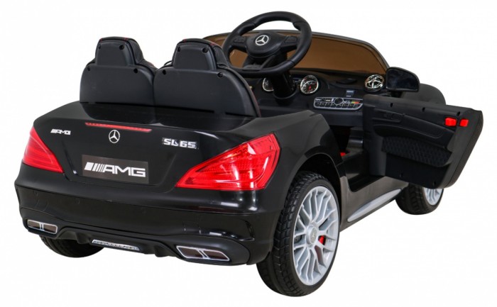 Mercedes Benz AMG SL65 S elektryczny dla dzieci Czarny + Pilot + Audio LED + Ekoskóra + EVA + Wolny Start-9 7012 