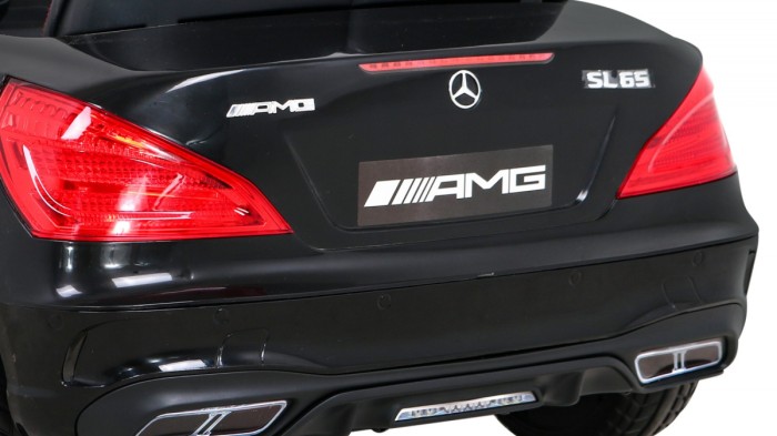 Mercedes Benz AMG SL65 S elektryczny dla dzieci Czarny + Pilot + Audio LED + Ekoskóra + EVA + Wolny Start-13 7012 