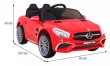 Mercedes Benz AMG SL65 S elektryczny dla dzieci Czerwony + Pilot + Audio LED + Ekoskóra + EVA + Wolny Start-2 7013 