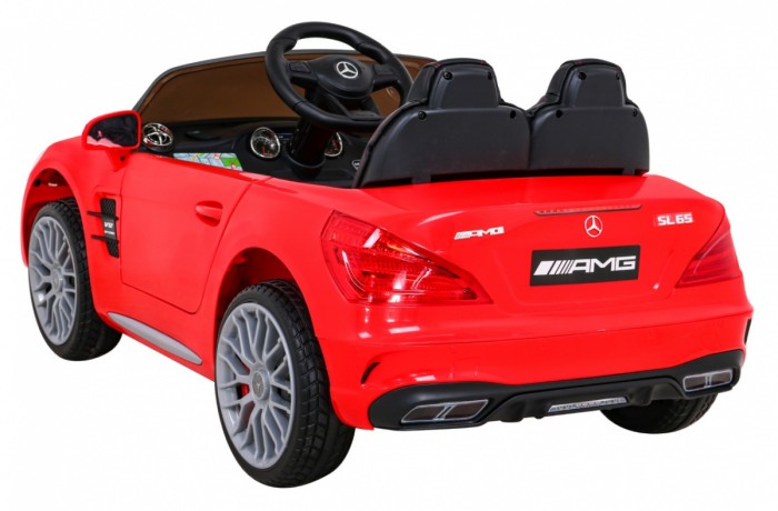 Mercedes Benz AMG SL65 S elektryczny dla dzieci Czerwony + Pilot + Audio LED + Ekoskóra + EVA + Wolny Start-5 7013 