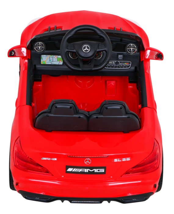 Mercedes Benz AMG SL65 S elektryczny dla dzieci Czerwony + Pilot + Audio LED + Ekoskóra + EVA + Wolny Start-7 7013 