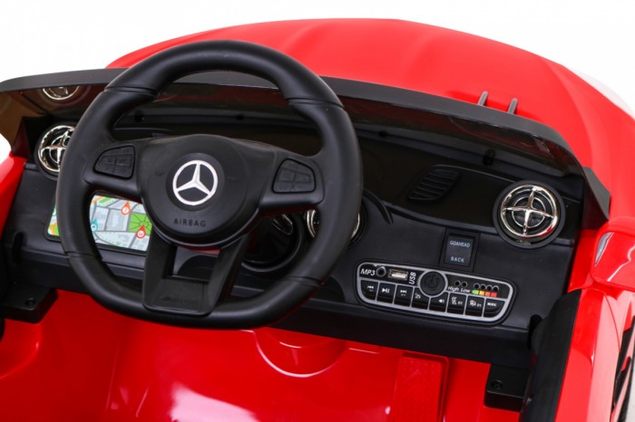 Mercedes Benz AMG SL65 S elektryczny dla dzieci Czerwony + Pilot + Audio LED + Ekoskóra + EVA + Wolny Start-8 7013 