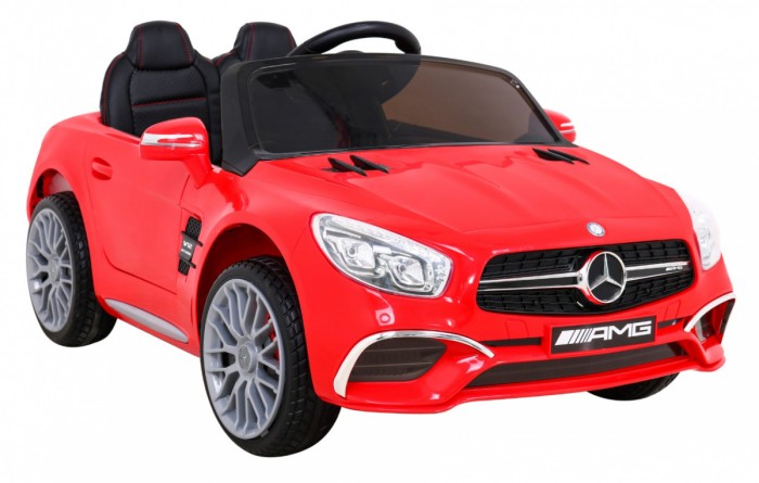 Mercedes Benz AMG SL65 S elektryczny dla dzieci Czerwony + Pilot + Audio LED + Ekoskóra + EVA + Wolny Start-10 7013 