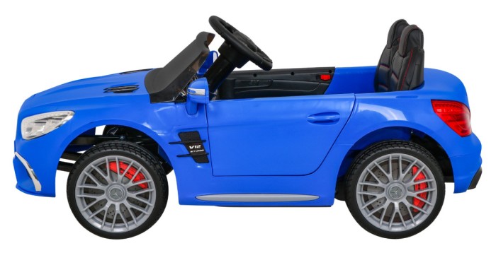 Mercedes Benz AMG SL65 S elektryczny dla dzieci Niebieski + Pilot + Audio LED + Ekoskóra + EVA + Wolny Start-4 7014 
