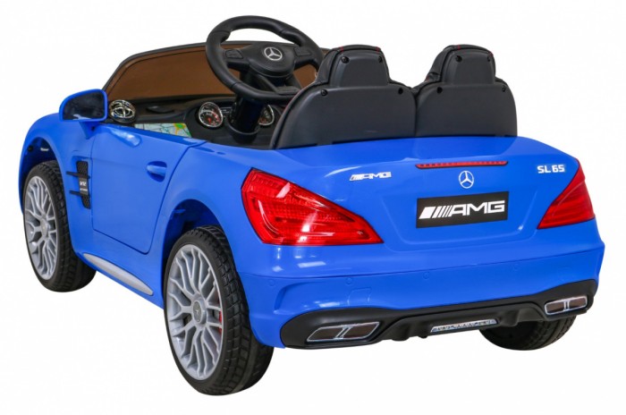 Mercedes Benz AMG SL65 S elektryczny dla dzieci Niebieski + Pilot + Audio LED + Ekoskóra + EVA + Wolny Start-5 7014 