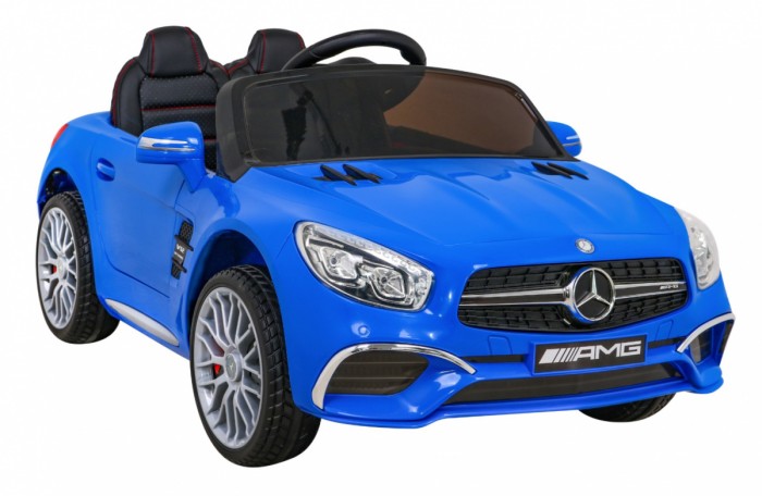 Mercedes Benz AMG SL65 S elektryczny dla dzieci Niebieski + Pilot + Audio LED + Ekoskóra + EVA + Wolny Start-10 7014 