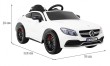 Mercedes Benz C63 AMG dla dzieci Biały + Pilot + 5-pkt pasy + EVA + Bagażnik + MP3 LED-2 7015 