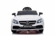 Mercedes Benz C63 AMG dla dzieci Biały + Pilot + 5-pkt pasy + EVA + Bagażnik + MP3 LED-13 7015 