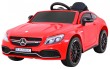 Mercedes Benz C63 AMG dla dzieci Czerwony + Pilot + 5-pkt pasy + EVA + Bagażnik + MP3 LED-1 7017 