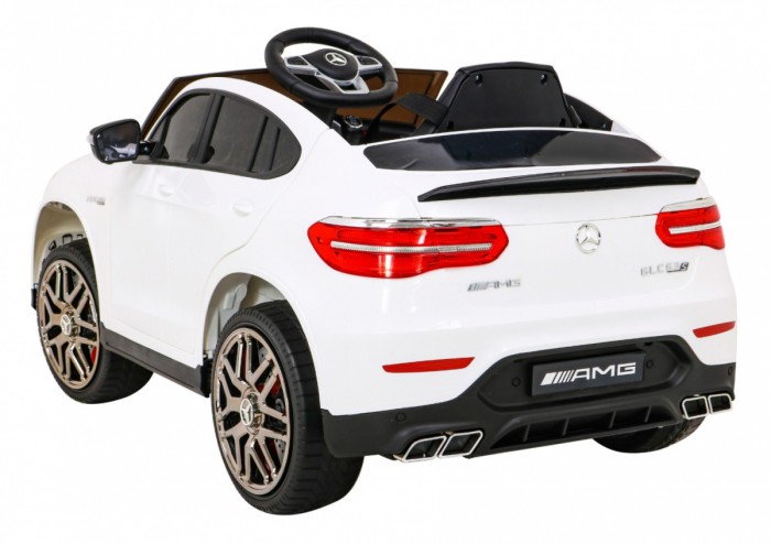 Mercedes Benz GLC63S dla dzieci, Biały SUV + Pilot + Napęd 4x4-5 7021 