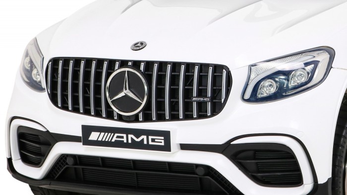 Mercedes Benz GLC63S dla dzieci, Biały SUV + Pilot + Napęd 4x4-12 7021 