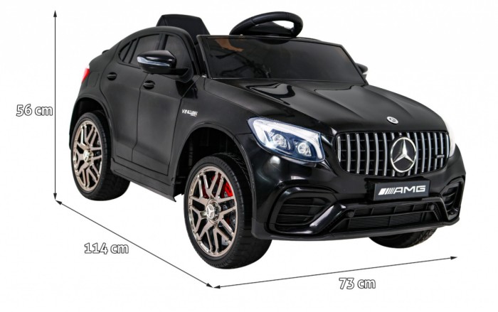 Mercedes Benz GLC63S dla dzieci Czarny Suv + Pilot + Napęd 4x4-2 7022 