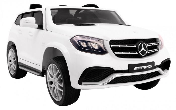 Auto na akumulator Mercedes AMG GLS63 dla dzieci Biały + Lakierowany + 4x4 + Nawiew powietrza-5 7025 