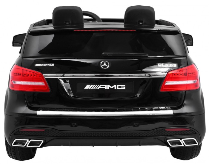 Auto na akumulator Mercedes AMG GLS63 dla dzieci Czarny + Lakierowany + 4x4 + Nawiew powietrza-4 7026 