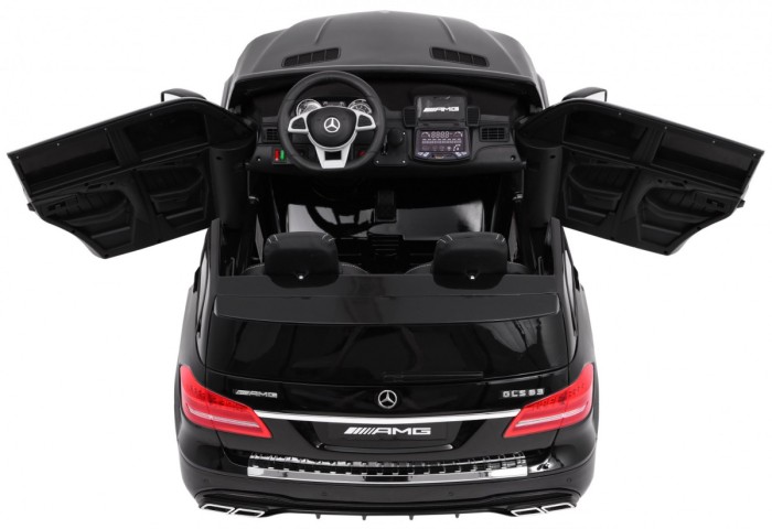 Auto na akumulator Mercedes AMG GLS63 dla dzieci Czarny + Lakierowany + 4x4 + Nawiew powietrza-5 7026 