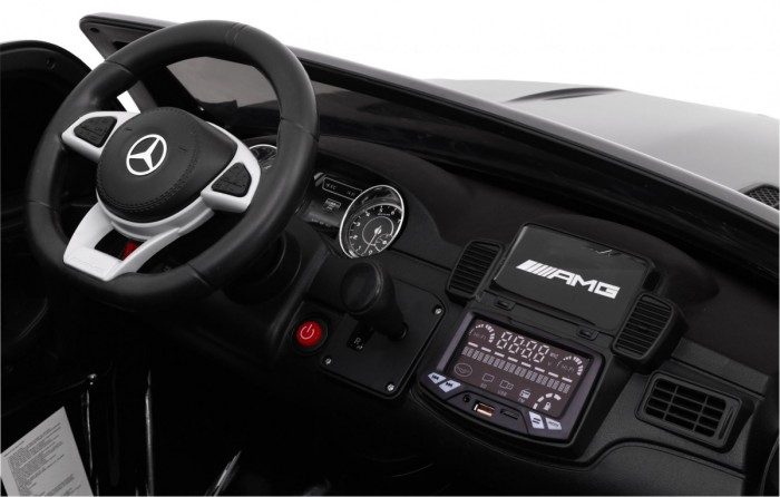 Auto na akumulator Mercedes AMG GLS63 dla dzieci Czarny + Lakierowany + 4x4 + Nawiew powietrza-7 7026 