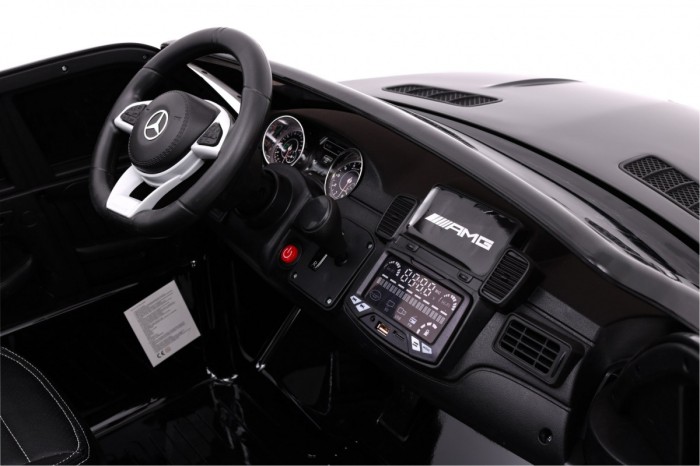 Auto na akumulator Mercedes AMG GLS63 dla dzieci Czarny + Lakierowany + 4x4 + Nawiew powietrza-12 7026 