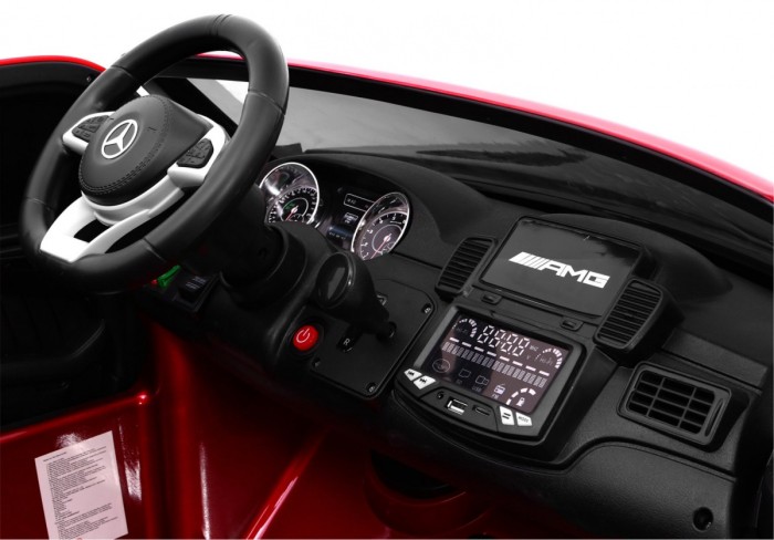 Auto na akumulator Mercedes AMG GLS63 dla dzieci Czerwony SUV + Lakierowany + 4x4-8 7027 