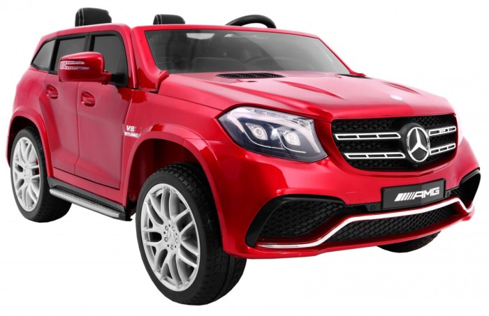 Auto na akumulator Mercedes AMG GLS63 dla dzieci Czerwony SUV + Lakierowany + 4x4-9 7027 