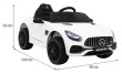 Mercedes Benz GT na akumulator dla dzieci Biały + Pilot + Wolny Start + MP3 LED-2 7028 
