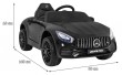 Mercedes Benz GT na akumulator dla dzieci Czarny + Pilot + Wolny Start + MP3 LED-2 7029 