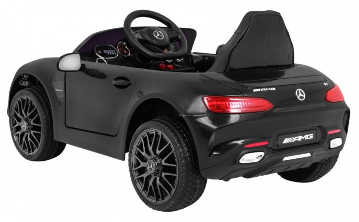 Mercedes Benz GT na akumulator dla dzieci Czarny + Pilot + Wolny Start + MP3 LED-5 7029 