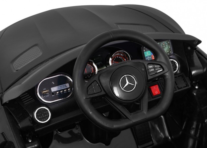Mercedes Benz GT na akumulator dla dzieci Czarny + Pilot + Wolny Start + MP3 LED-6 7029 