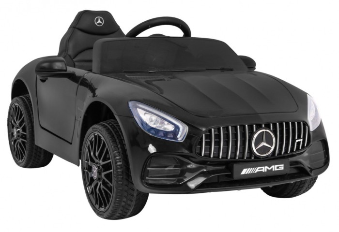 Mercedes Benz GT na akumulator dla dzieci Czarny + Pilot + Wolny Start + MP3 LED-8 7029 