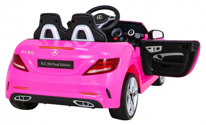 Mercedes Benz SLC300 Auto na akumulator dla dzieci Różowy + Dźwięki MP3 Światła + Pilot + Wolny Start-8 7037 